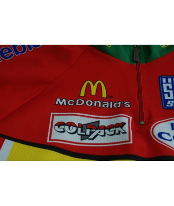 Maillot vélo rétro Santini Polti McDonald's Colpack Fausto Coppi votre restaurant rapide dans 