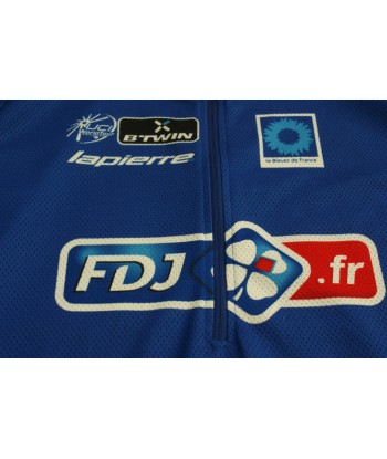 Maillot vélo rétro b'Twin Française des jeux Lapierre UCI Le bleuet de France votre