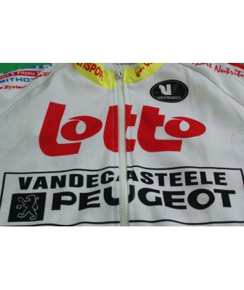 Maillot vélo vintage Vermarc Lotto Intermarché Dalkia Peugeot le des métaux précieux