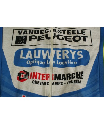 Maillot vélo vintage Vermarc Lotto Intermarché Dalkia Peugeot le des métaux précieux