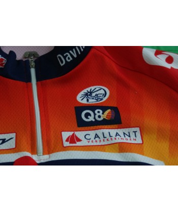 Maillot vélo vintage Vermarc Lotto Ridley UCI Davitamon la colonne vertébrale