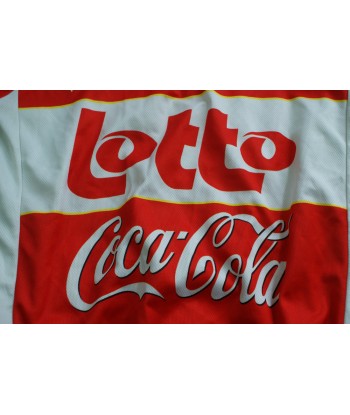 Maillot vélo rétro Lotto Coca-Cola Adeps Véritable concentré