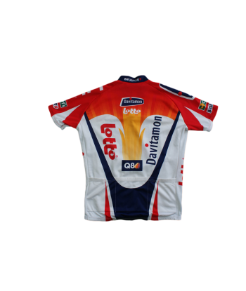 Maillot vélo vintage Vermarc Lotto Ridley UCI Davitamon la colonne vertébrale