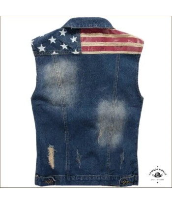 Veste en Jean Drapeau USA Comparez et commandez 