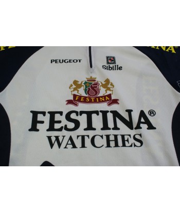 Maillot vélo vintage Sibille Festina Peugeot shop