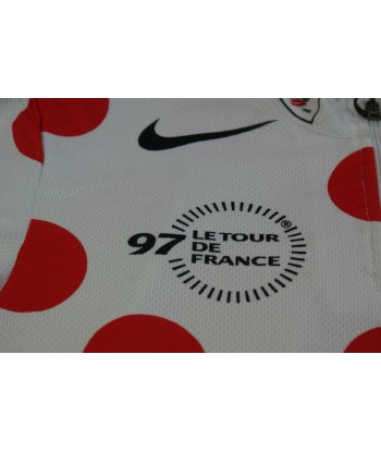 Maillot vélo rétro Nike Champion Tour de France 1997 Maillot à pois Livraison rapide