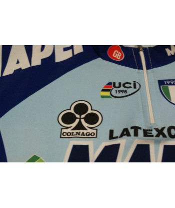 Maillot cyclisme vintage Sportful Mapei Colnago Latexco UCI 1995 la chaussure