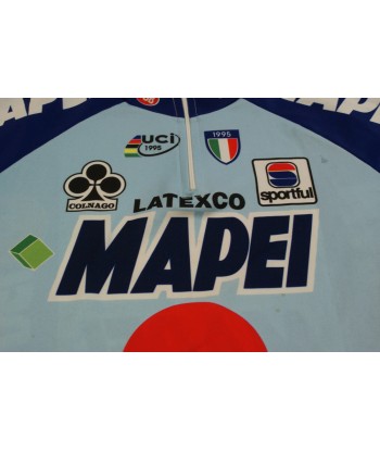 Maillot cyclisme vintage Sportful Mapei Colnago Latexco UCI 1995 la chaussure