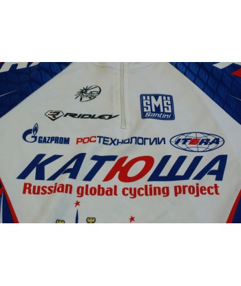 Maillot vélo vintage Santini Katowa Gazprom Ridley UCI la livraison gratuite