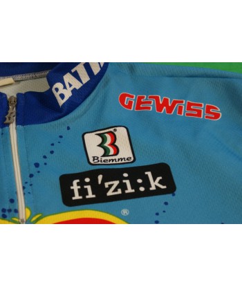 Maillot vélo rétro Biemme Batik Del Monte Gewiss français