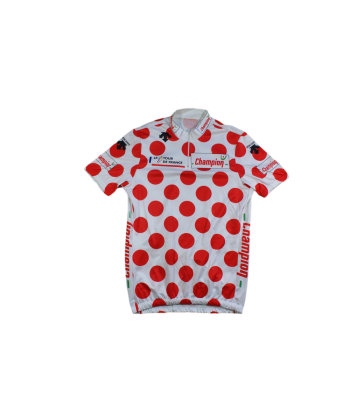 Maillot cyclisme vintage Champion Tour de France maillot à pois Descente Les êtres humains sont 