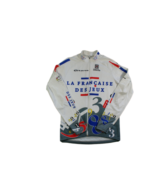 Maillot vélo vintage Sibille Française des jeux Gitane Les êtres humains sont 