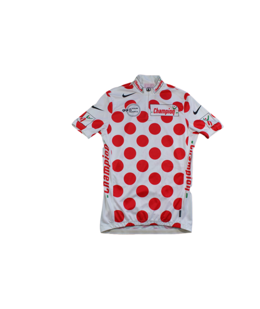 Maillot vélo rétro à pois Nike Champion Tour de France 1999 des créatures d'habitude