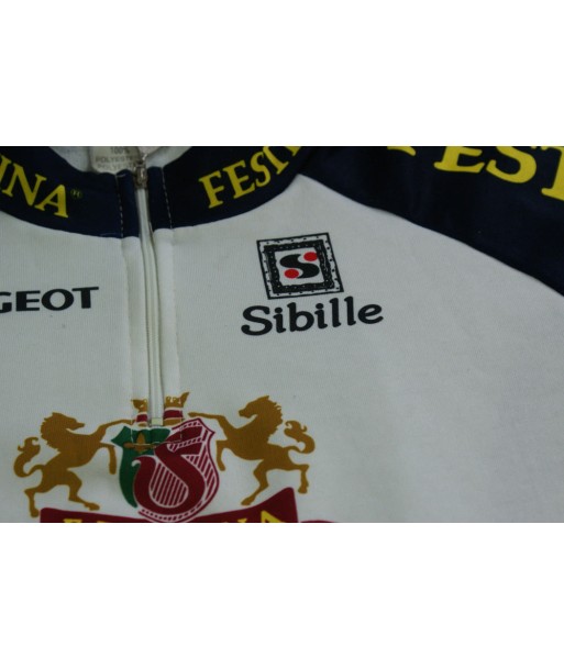 Maillot cyclisme vintage Sibille Festina Peugeot Vous souhaitez 