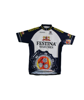 Maillot cyclisme vintage Sibille Festina Peugeot Vous souhaitez 