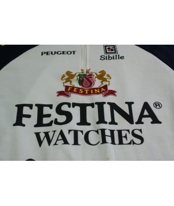 Maillot cyclisme vintage Sibille Festina Peugeot Vous souhaitez 