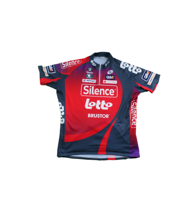 Maillot cyclisme vintage Vermarc Lotto Skoda UCI Silence Q8 en ligne