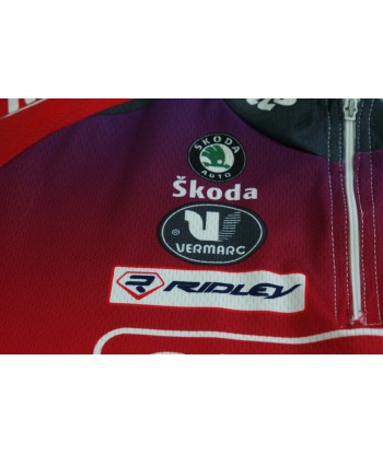 Maillot cyclisme vintage Vermarc Lotto Skoda UCI Silence Q8 en ligne