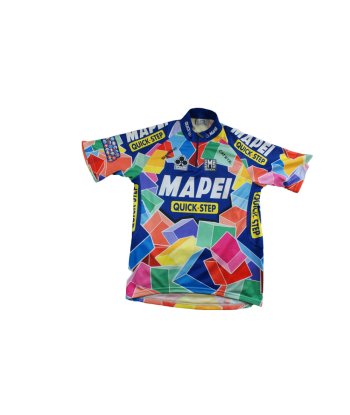 Maillot vélo rétro Santini Quick Step Mapei Colnago Shimano soldes