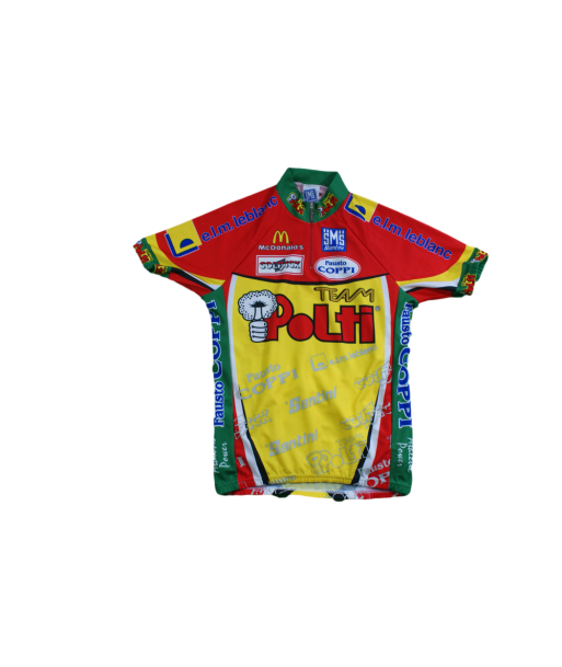 Maillot cyclisme vintage Santini Polti McDonald's Pour