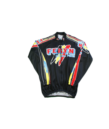 Veste cyclisme vintage Feryn manches longues brillant des détails fins