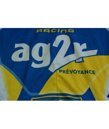 Maillot cyclisme vintage UCI Decathlon b'Twin AG2R brillant des détails fins