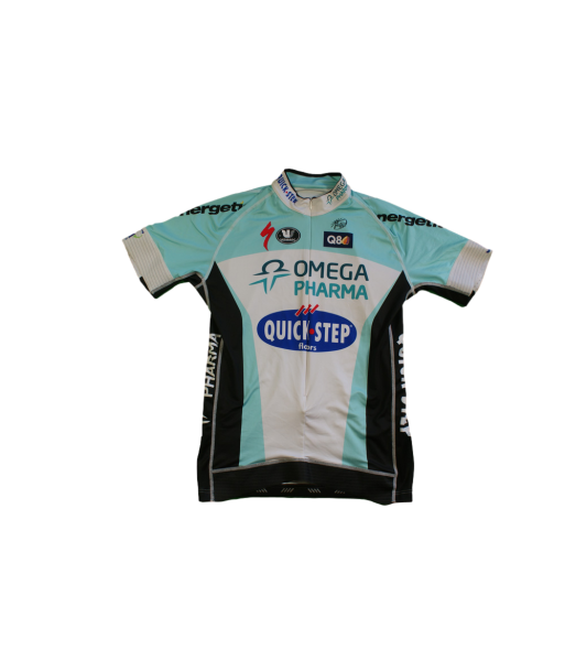 Maillot vélo vintage Omega Pharma Quick Step Vermarc Q8 UCI Faites des économies