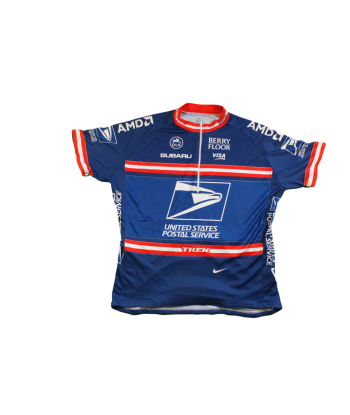 Maillot vélo vintage Nike United States postal service Visa Subaru de pas cher