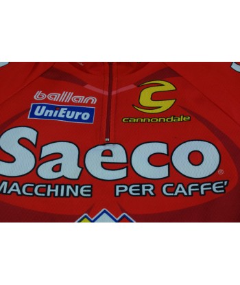 Maillot vélo rétro Saeco Cannondale UniEuro basket pas cher