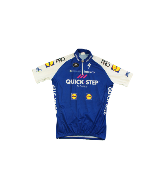 Maillot vélo rétro Quick Step UCI Lidl Vermarc Latexco le concept de la Pate a emporter 