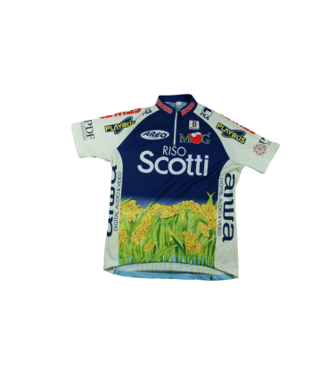 Maillot cyclisme vintage Biemme Gewiss MOG Riso Scotti Areo le des métaux précieux