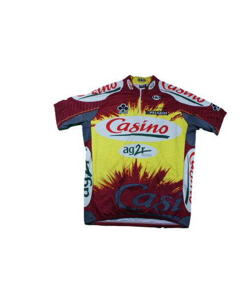 Maillot vélo vintage Louis Garneau Casino Colnago Peugeot livraison gratuite