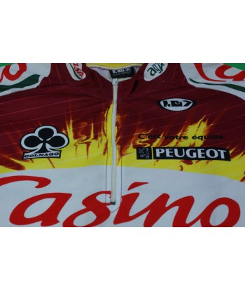 Maillot vélo vintage Louis Garneau Casino Colnago Peugeot livraison gratuite