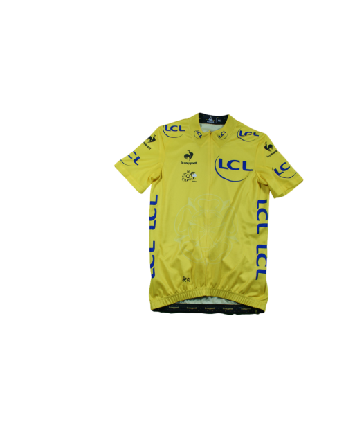 Maillot cyclisme vintage Le Coq Sportif LCL Tour de France 2014 rembourrage situé sous