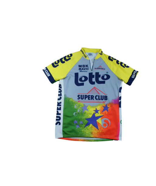 Maillot cyclisme vintage Lotto Santini Mavic paiement sécurisé