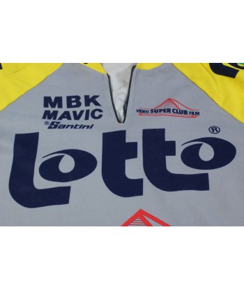 Maillot cyclisme vintage Lotto Santini Mavic paiement sécurisé