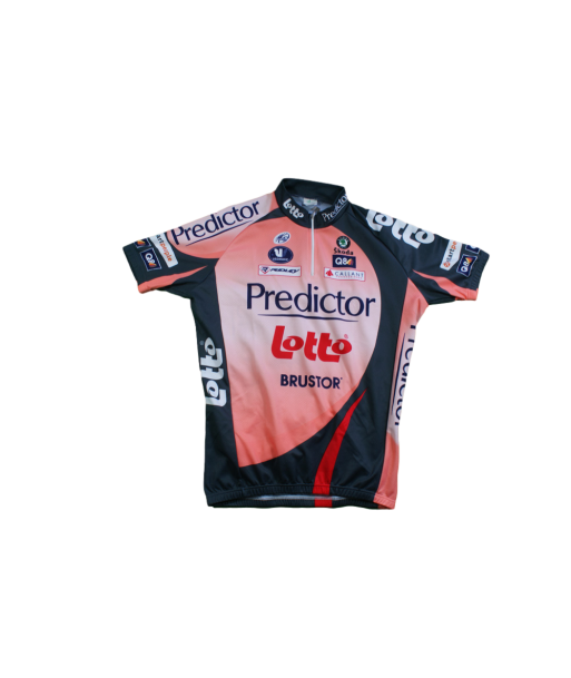 Maillot cyclisme vintage Lotto Vermarc Predictor Ridley Q8 UCI l'achat 