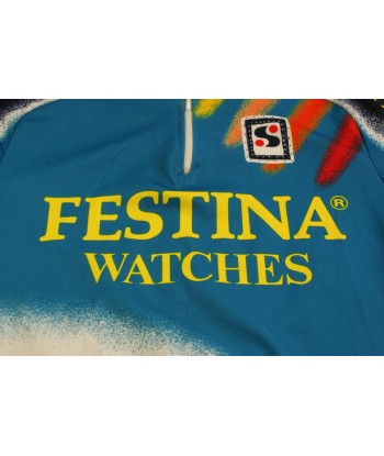 Maillot cyclisme vintage Festina Sibille suggérées chez