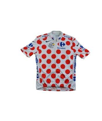 Maillot à pois vélo rétro Nike Tour de France 2009 Carrefour Venez découvrir notre 