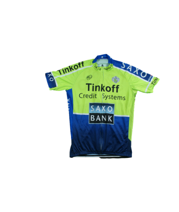 Maillot vélo vintage Saxo Bank Tinkoff Paris Déstockage Promo