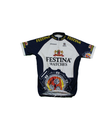 Maillot cyclisme vintage Sibille Festina Peugeot Voir les baskets