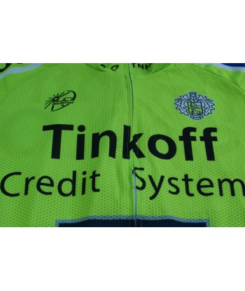 Maillot vélo vintage Saxo Bank Tinkoff Paris Déstockage Promo