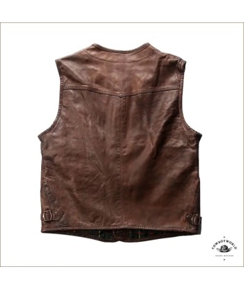 Gilet Homme Sans Manche en Cuir Western Comparez et commandez 