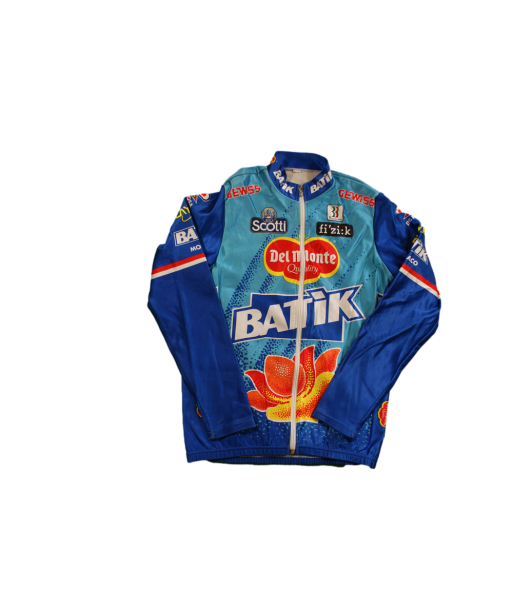 Veste cyclisme vintage Batik Biemme Gewiss Del Monte Economisez 