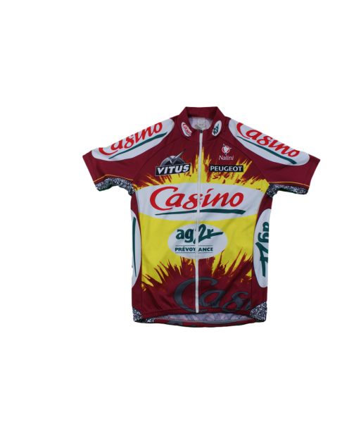 Maillot vélo vintage Casino Nalini Peugeot Vitus AG2R solde