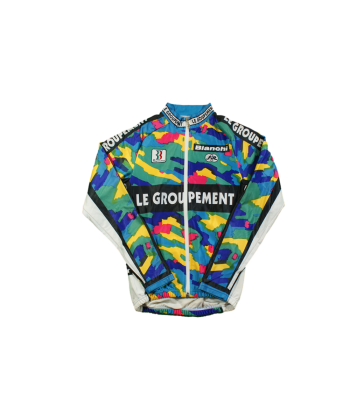 Veste vélo rétro Biemme Bianchi Le groupement l'achat 