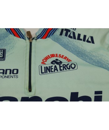 Maillot cyclisme vintage Santini Martini Racing Shimano Bianchi pas cher