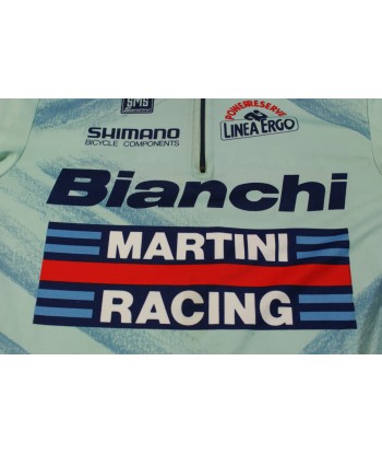 Maillot cyclisme vintage Santini Martini Racing Shimano Bianchi pas cher