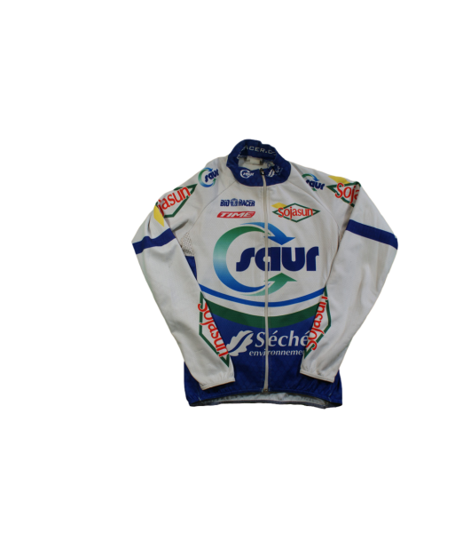 Veste cyclisme vintage Bio racer Saur Time rembourrage situé sous