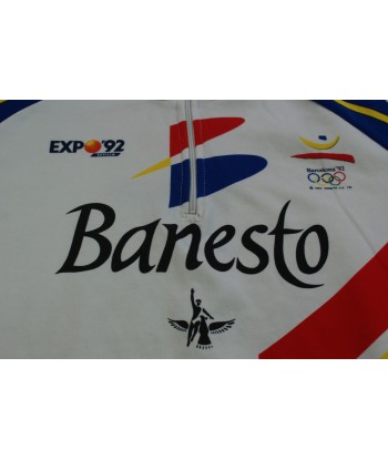 Maillot vélo vintage Banesto Barcelone 1992 Expo 92 pas cher 